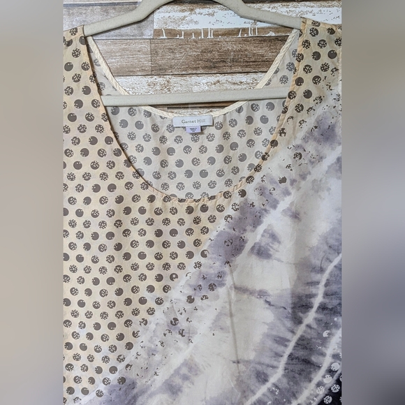 Garnet Hill Boho Prints Silk Tank - Picture 4 of 16